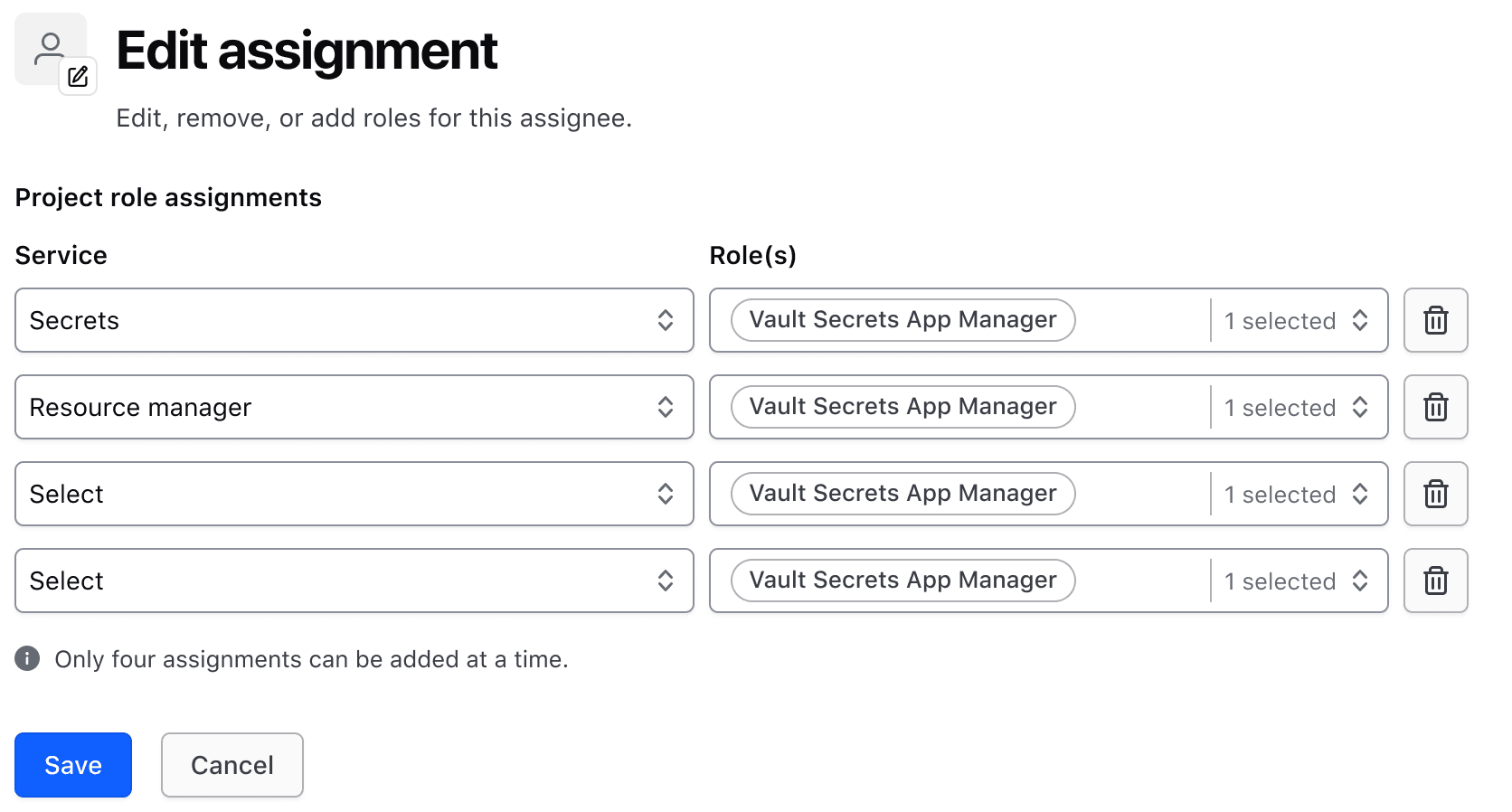The Key Value Inputs component used as the sole form elements on a page.